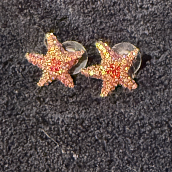 Betsey Johnson Jewelry - Betsey Johnson Pink Starfish Earrings